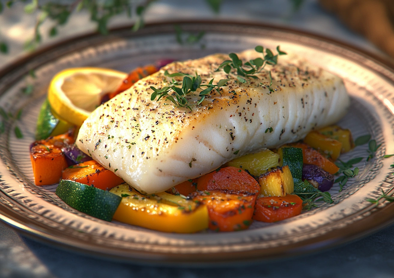 Запечена риба з овочами